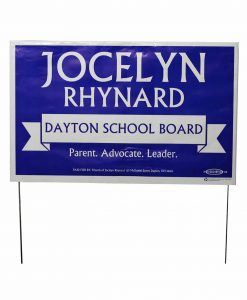 Yard signs poly-bag with wire frame