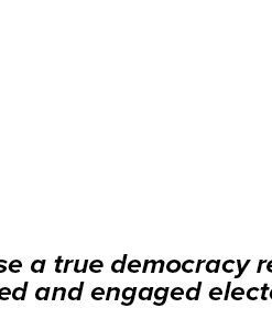 Backside of Democratic Precinct Captain card: 